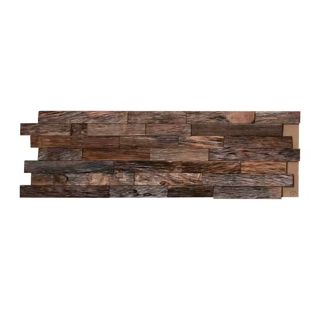 3/4 In. X 7-7/8 In. X 23-5/8 In. Natural Mahogany 3D Solid Hardwood Interlocking