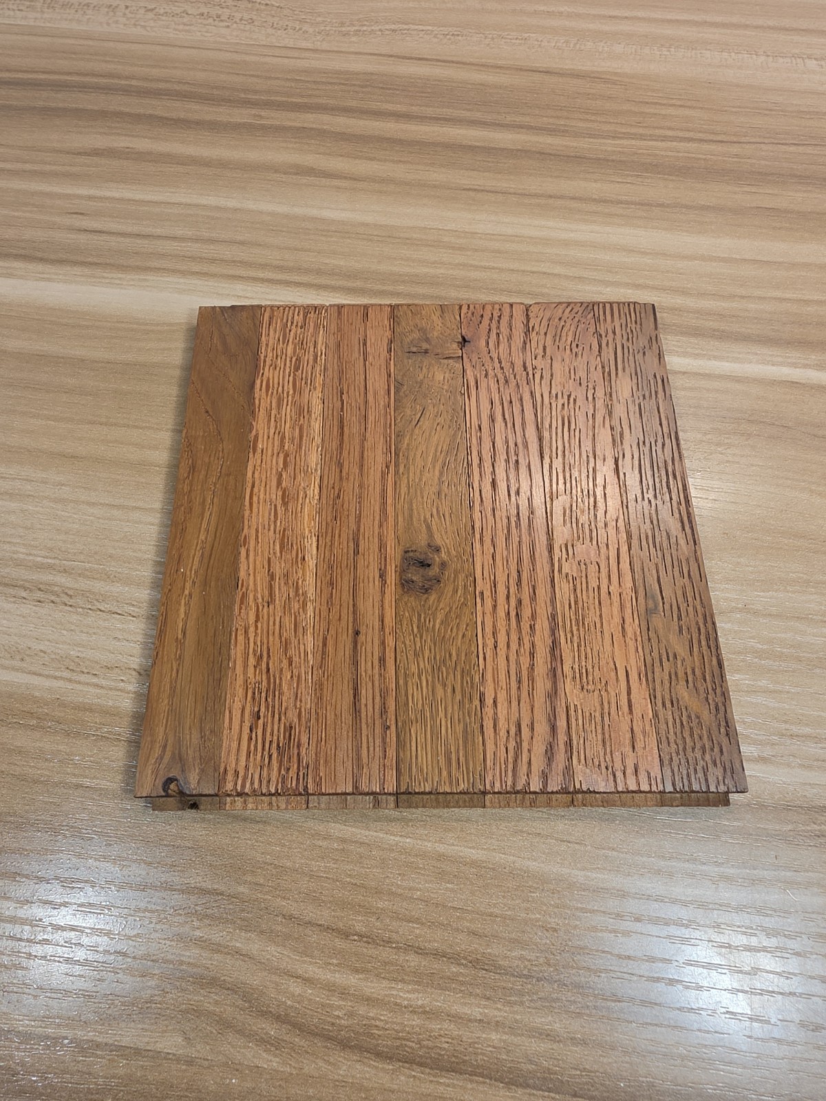 1 ONE TILE ,,,6X6 Parquet hardwood flooring..