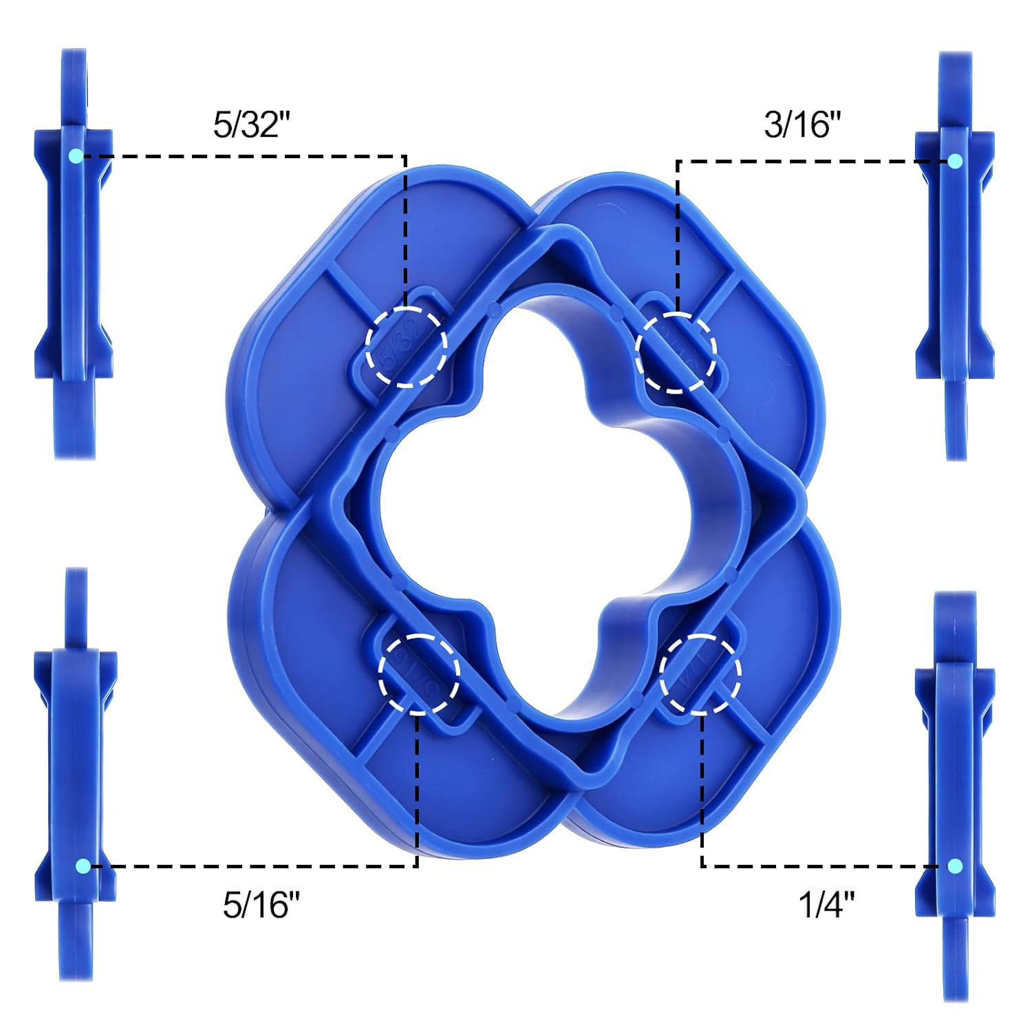 24-Pack 4-in-1 Deck Spacers for Composite, PVC & Hardwood Decking