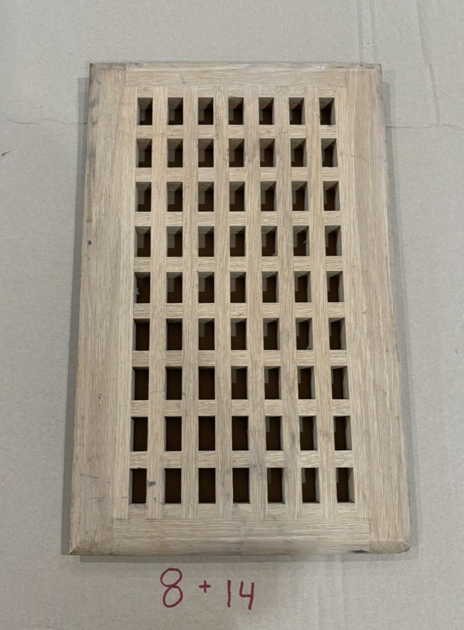 White Oak Hardwood Cold Air Return 8×14