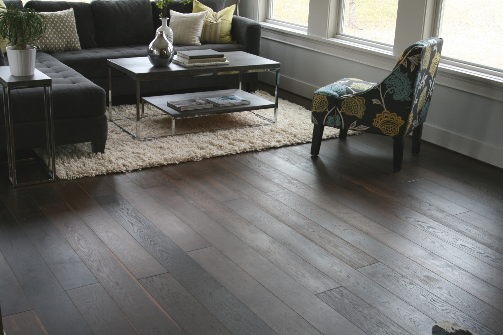 6″ Cicerone Noir UV Oiled Engineered Floating Wood Floor Flooring Sample