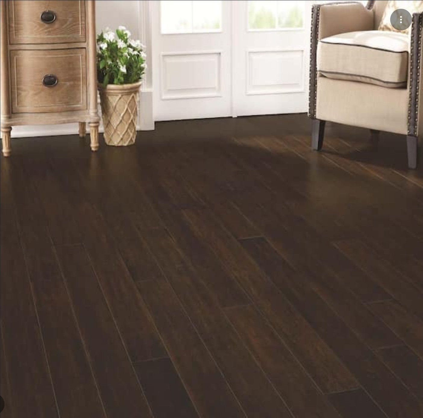 **ONE BOX Home Depot Bamboo Floor Hand Scraped Wire Brushed 9 Planks 23.29 sq ft