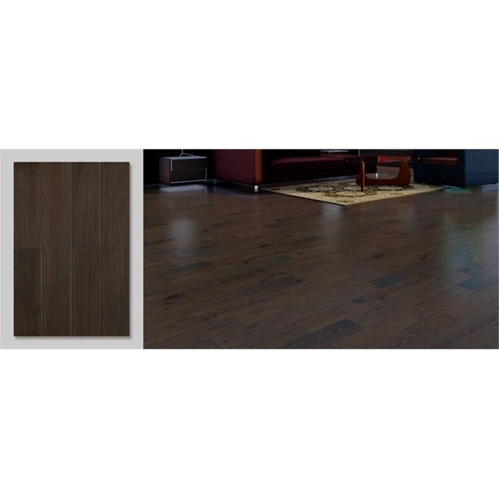 East West Furniture Sango Premier 1/2 x 5″ Hardwood Flooring in Shadow Gray