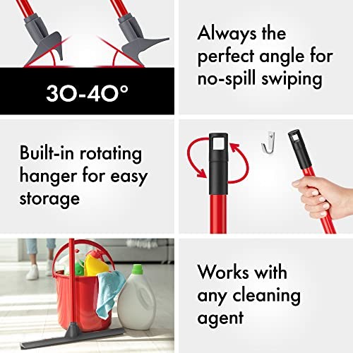 Tyroler Floor Squeegee for Concrete Floors, 17″ Heavy Duty Squeegee for Gray