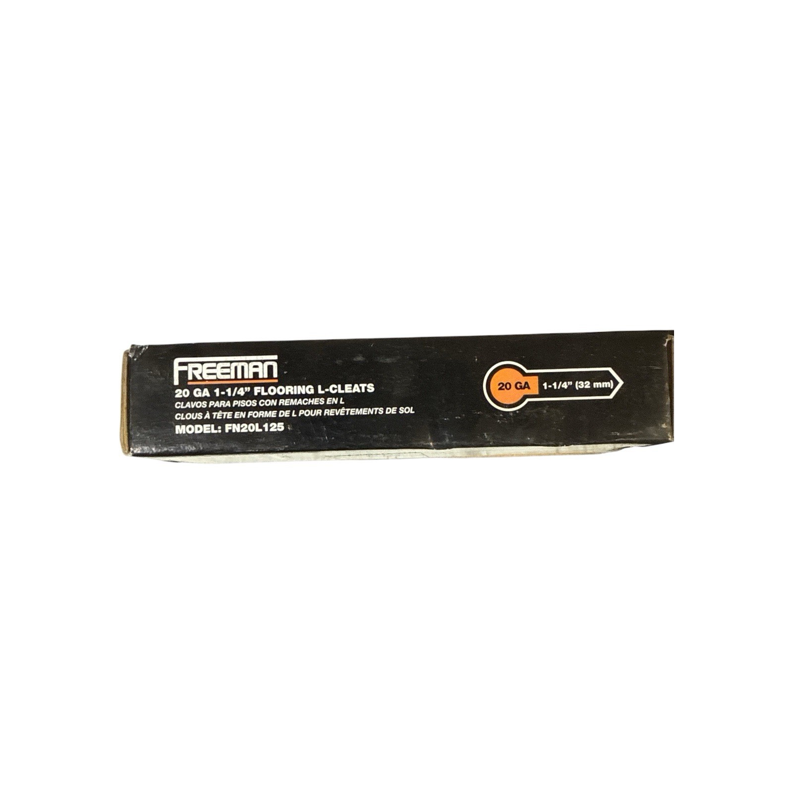 Freeman 20-Gauge Flooring L-Cleats | 1-1/4″ | Glue Collated | Serrated Shank .