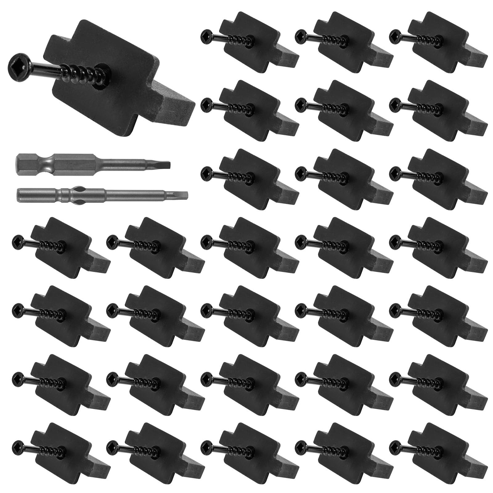 600pcs Hidden Deck Fasteners for Composite Decking, Universal Trex Decking Fa…