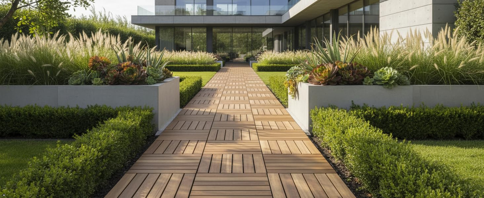9 Pack Acacia Wood Deck Tiles 12×12 Patio Balcony Flooring