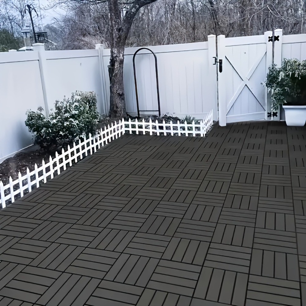 FAXHION 48/24 Pieces – 12 X 12 Interlocking Terrace Tiles